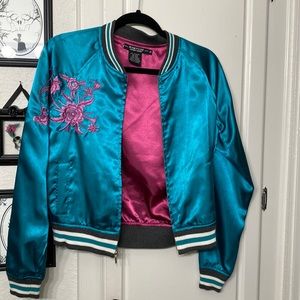 Rampage medium satin baseball jacket